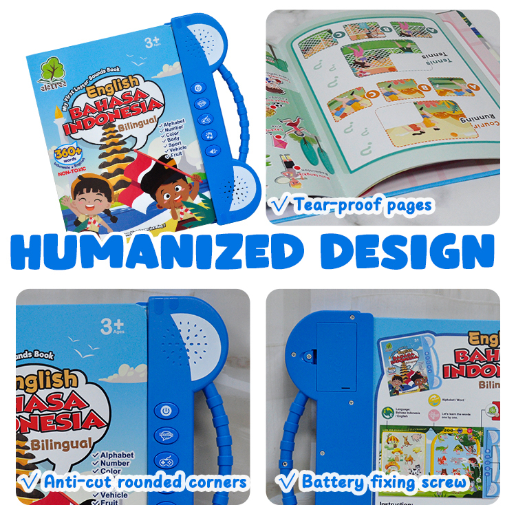 Children Buku Machine Learning Ebook Baby Singing Book Indonesian Arabic Educational Toys