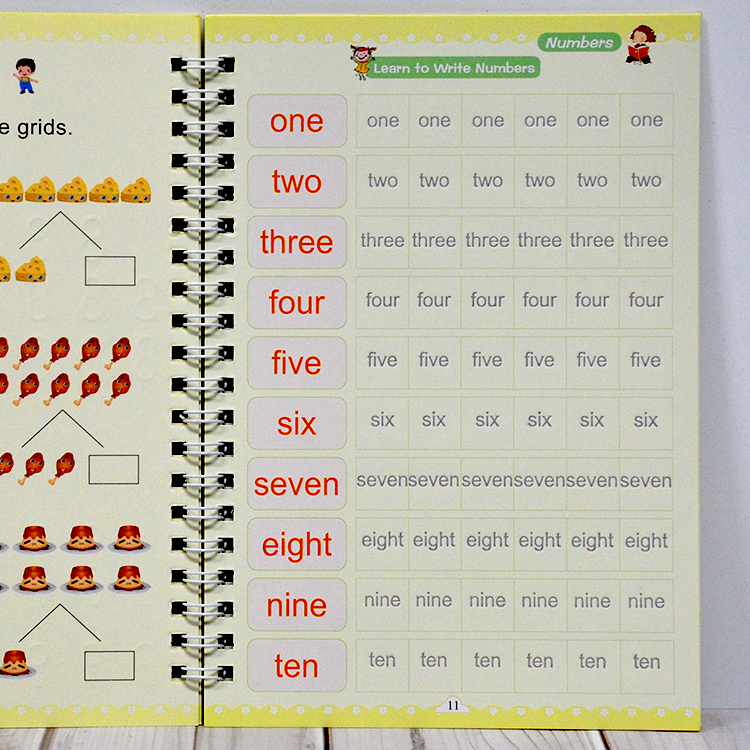 Kids Custom English Letter Matching Simple Abc Alphabet Letters Tracing Book With Pen
