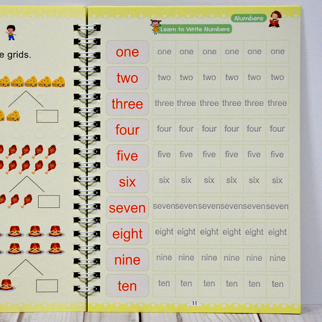 Kids Custom English Letter Matching Simple Abc Alphabet Letters Tracing Book With Pen