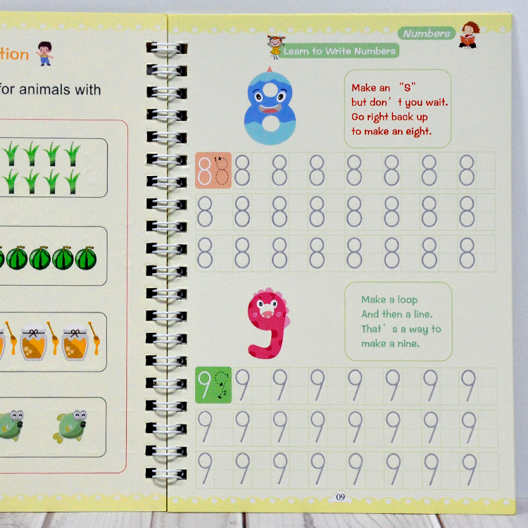 Kids Custom English Letter Matching Simple Abc Alphabet Letters Tracing Book With Pen
