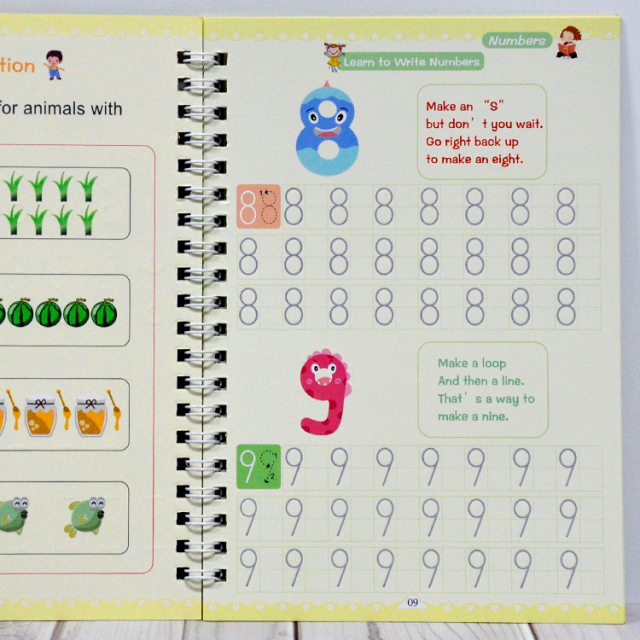 Kids Custom English Letter Matching Simple Abc Alphabet Letters Tracing Book With Pen