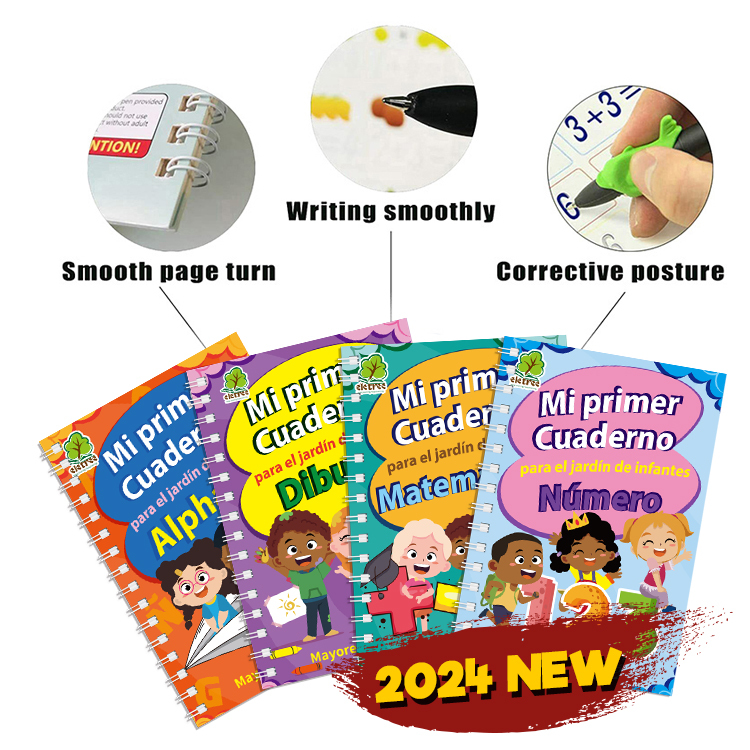 Custom Service French Child Book Kids Notebooks Copybook Calligraphy Practice Educational Books Math Books
