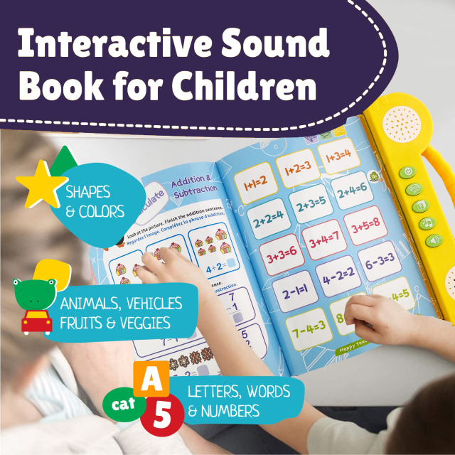 Livre de mathématiques pour les enfants Smart Start Math Sound Book in French