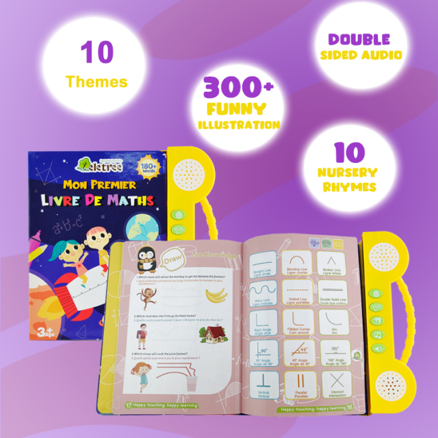 Livre de mathématiques pour les enfants Smart Start Math Sound Book in French