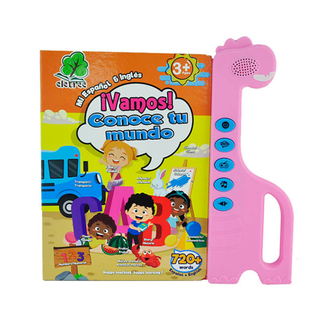My First 100 Words Spanish English Bilingual Visual Dictionary Speak Books Kids Intelligence Education Touch Reading Study Book