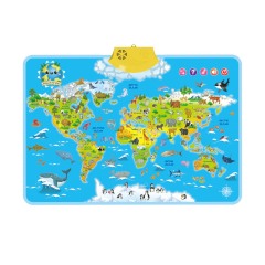 My World Interactive Map Geography Educational Talking Poster Toy Flags Of The World Wallcharts For Toddlers