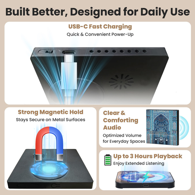 NEW! ELETREE Full Quran Fridge Magnet Player