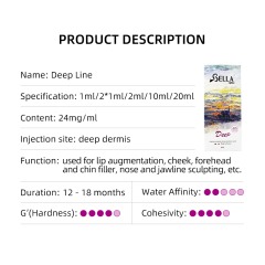 BELLA Deep Line – Long-Lasting Hyaluronic Acid Dermal Filler for Volume & Contour Enhancement