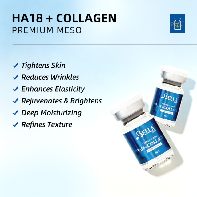 Bella HA18 Meso | Hyaluronic Acid + Amino Acids + Collagen Hydration Serum