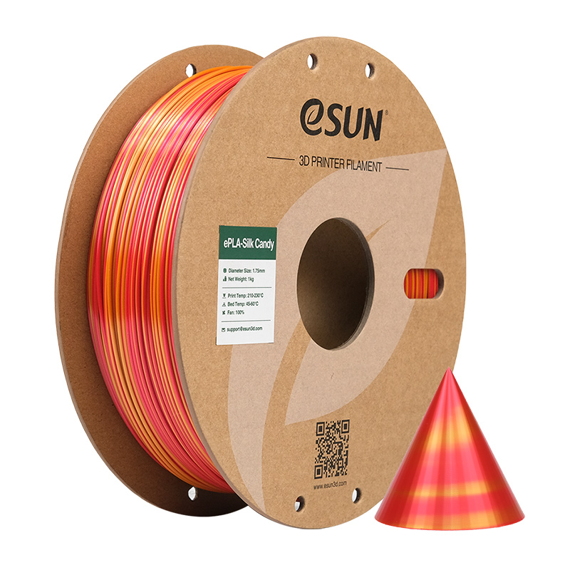 eSUN - Candy Red Gold Gradient Silk PLA - 1kg