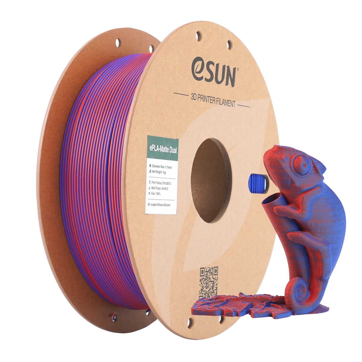 eSUN - Red Blue Matte Gradient PLA - 1kg