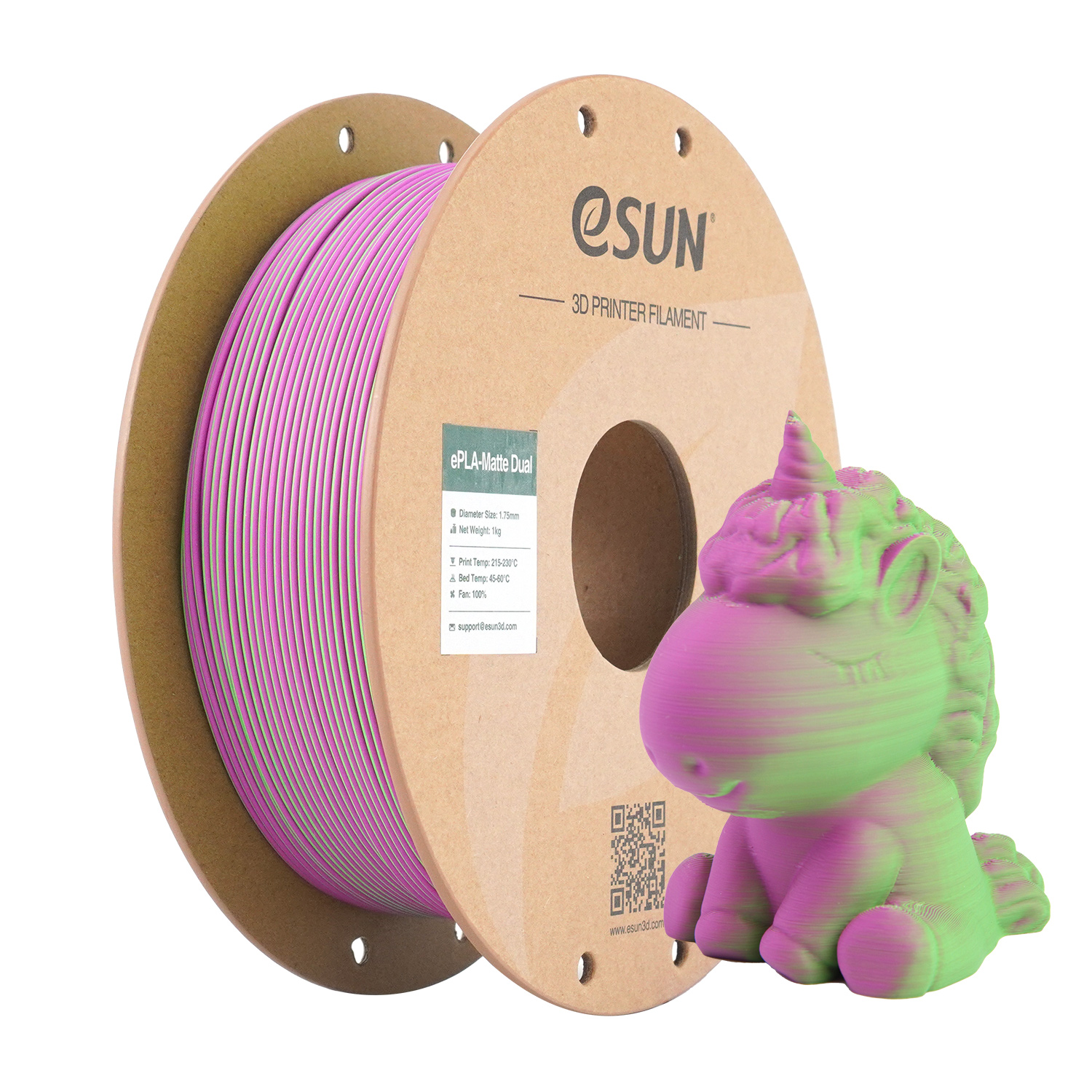 eSUN - Green Pink Matte Gradient PLA - 1kg