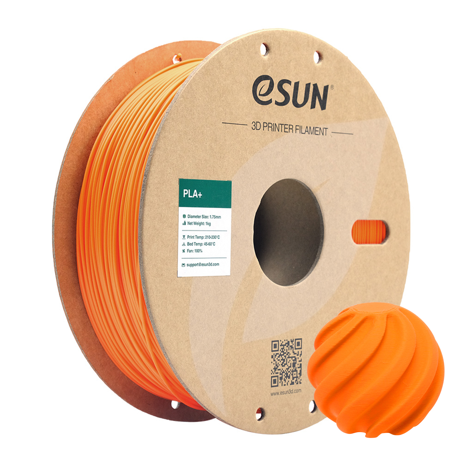eSUN PLA+ 1.75mm 3D Filament 1KG