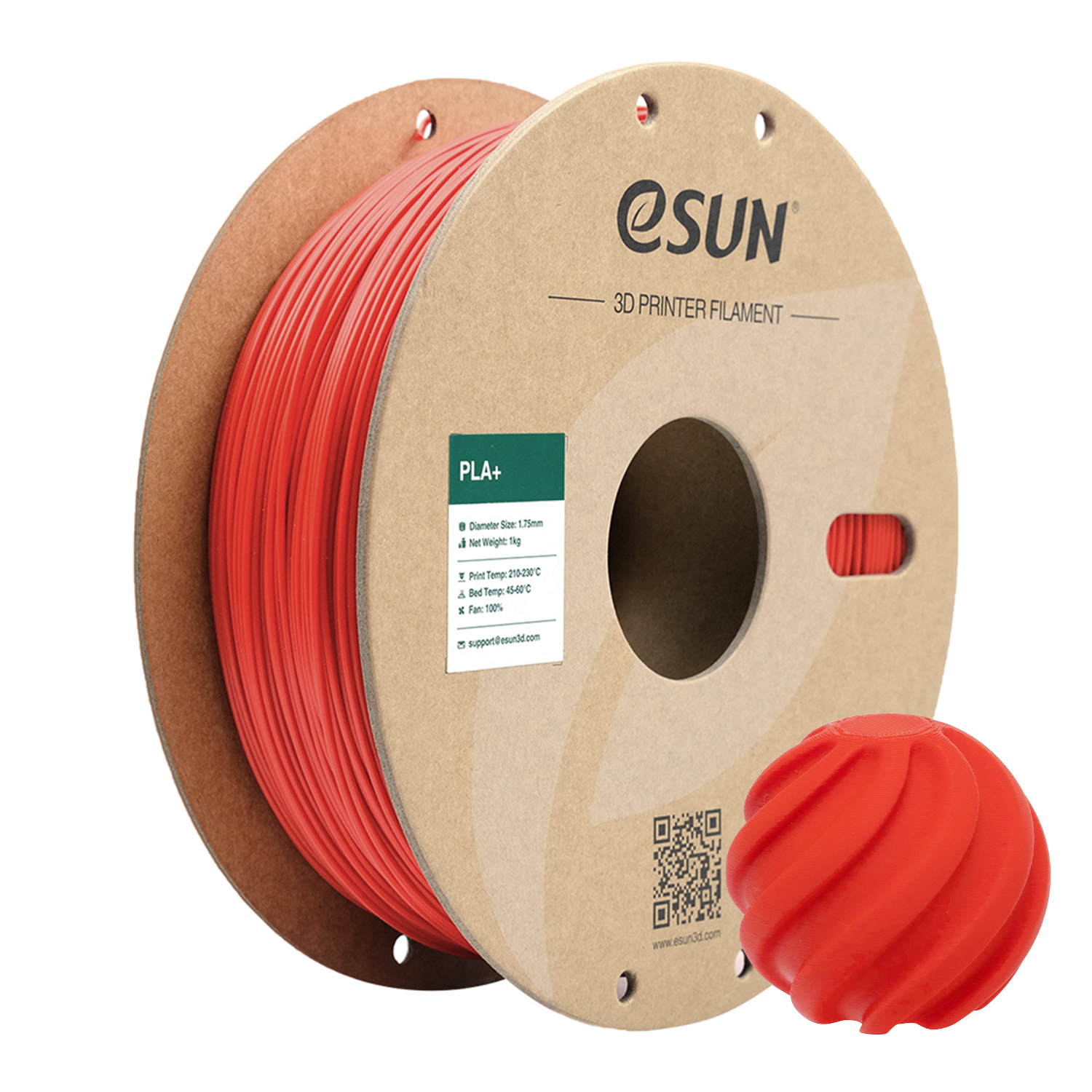 eSUN PLA+ 1.75mm 3D Filament 1KG