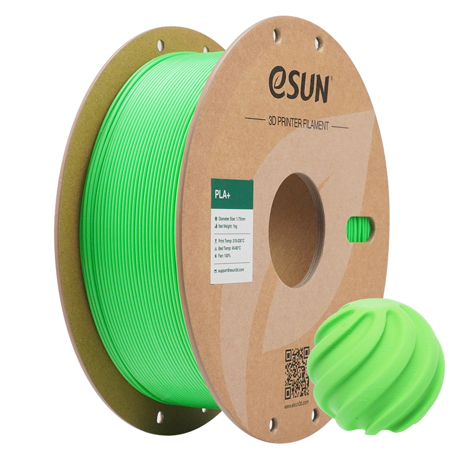 eSUN PLA+ 1.75mm 3D Filament 1KG