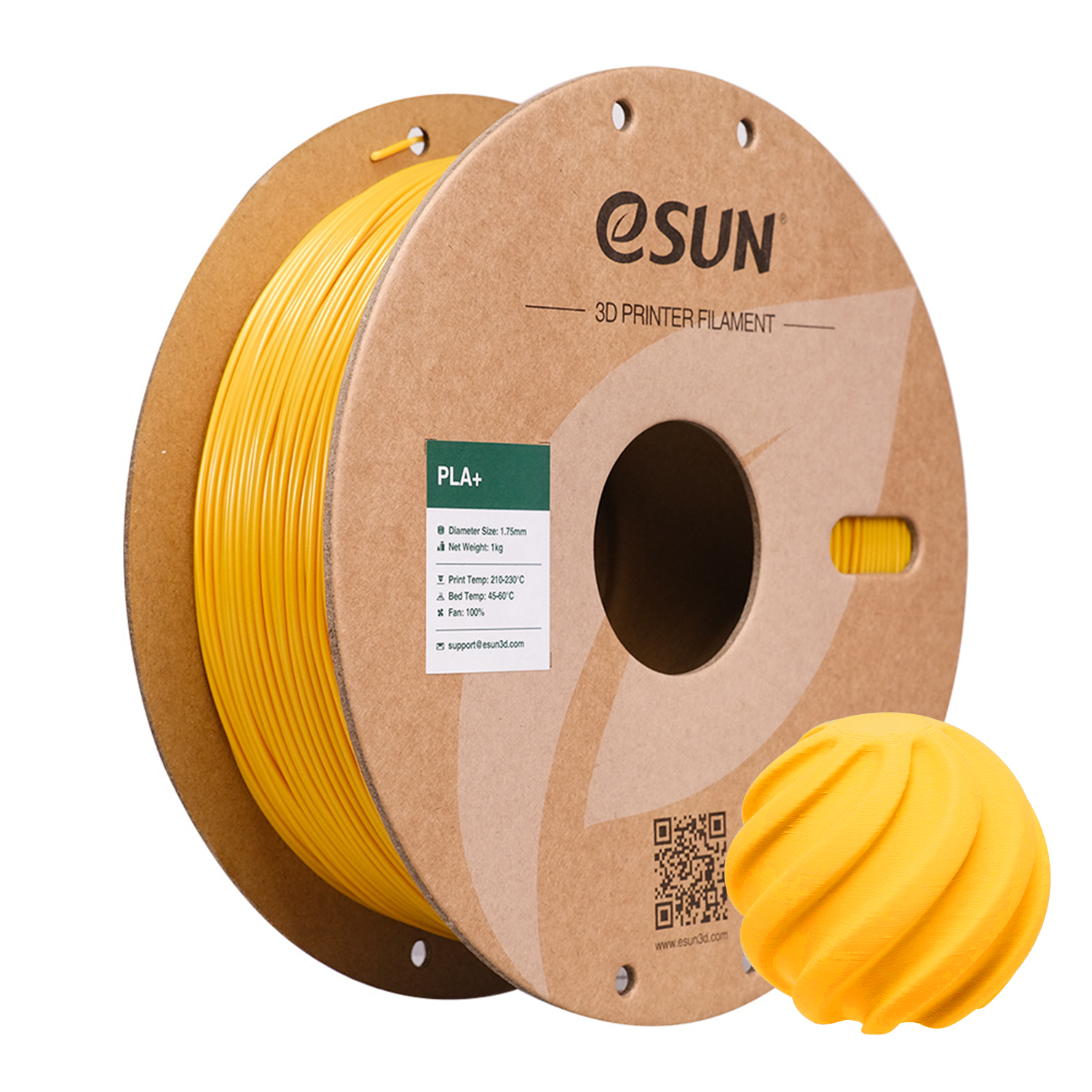 eSUN PLA+ 1.75mm 3D Filament 1KG
