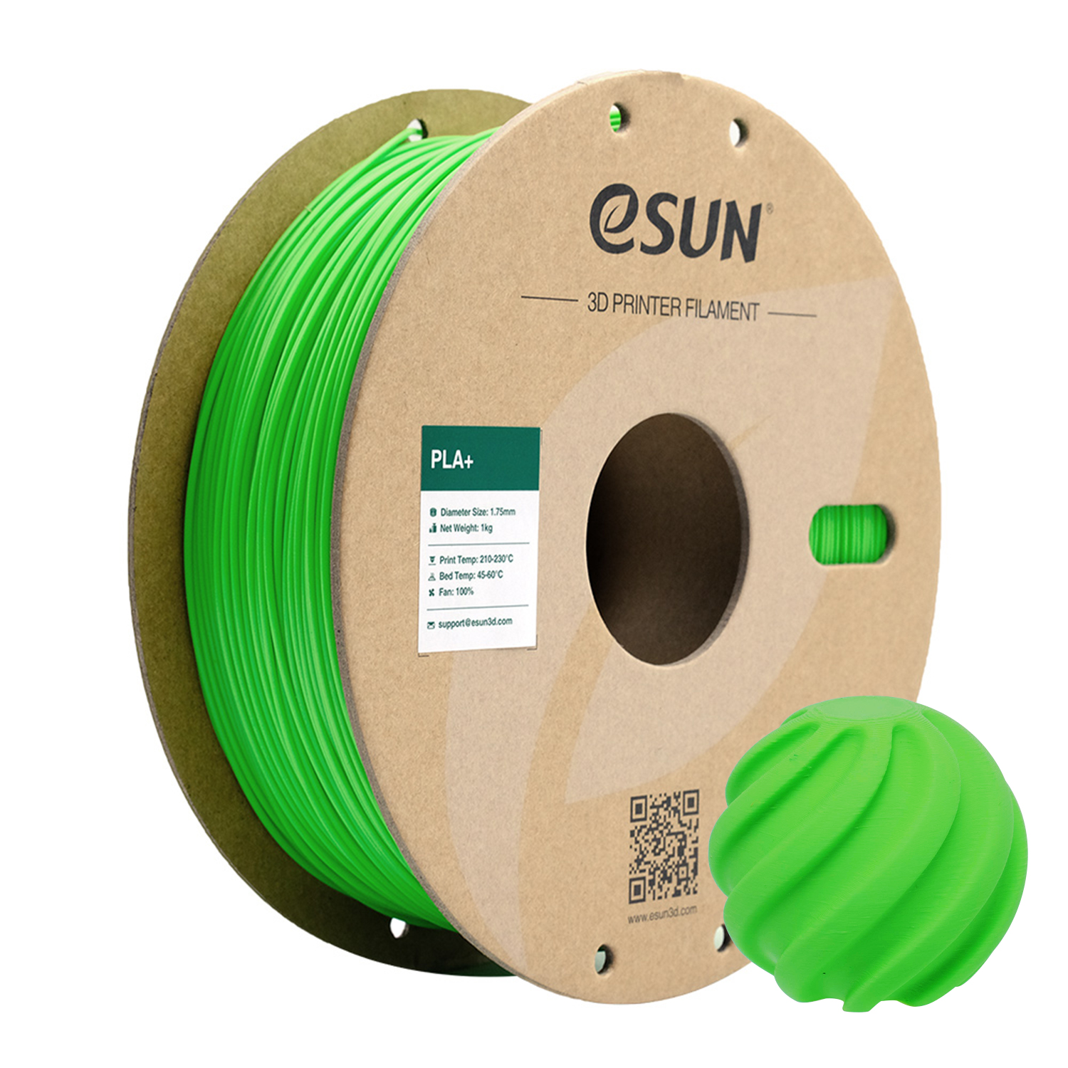 eSUN PLA+ 1.75mm 3D Filament 1KG