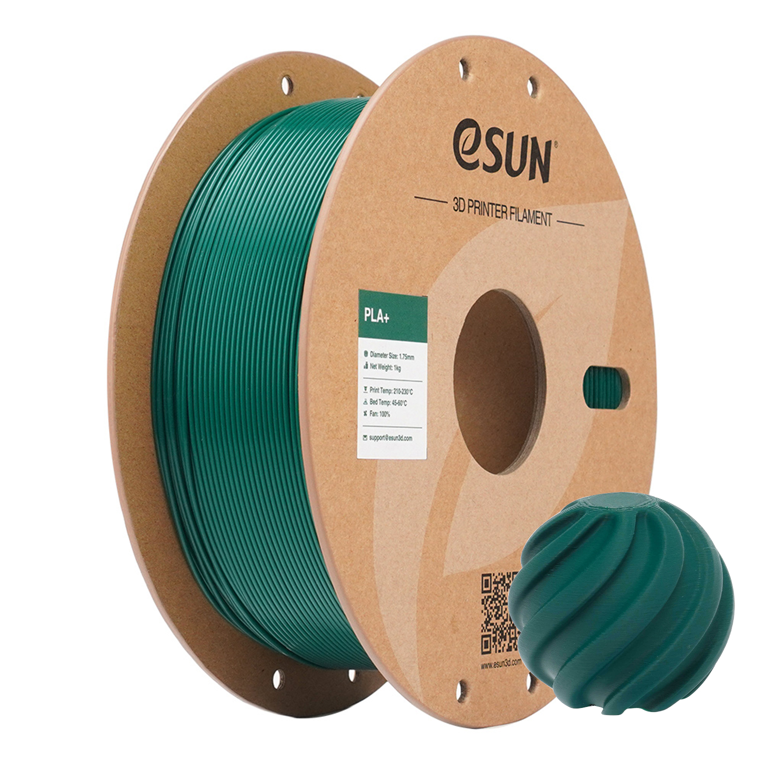 eSUN PLA+ 1.75mm 3D Filament 1KG