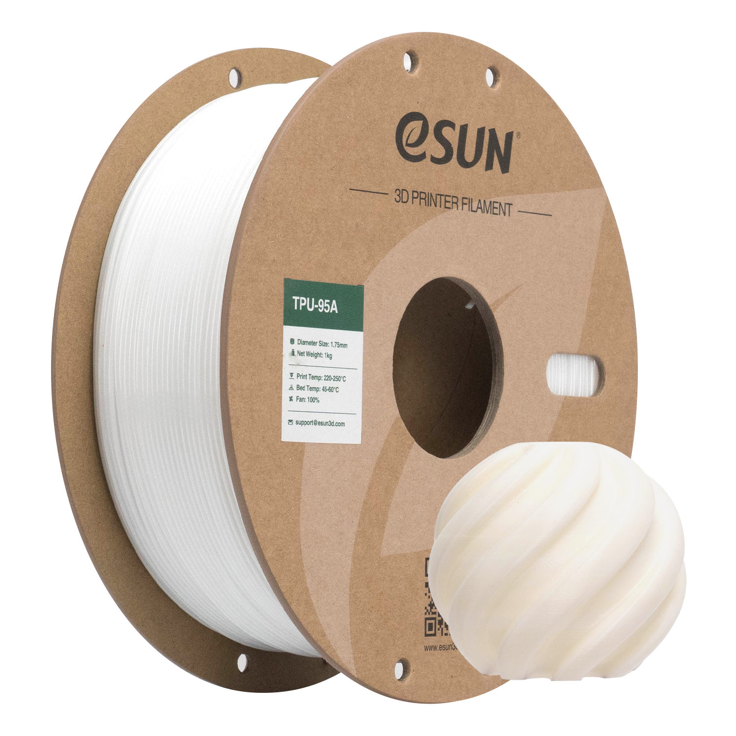 eSUN TPU-95A 1.75mm 3D Filament 1KG