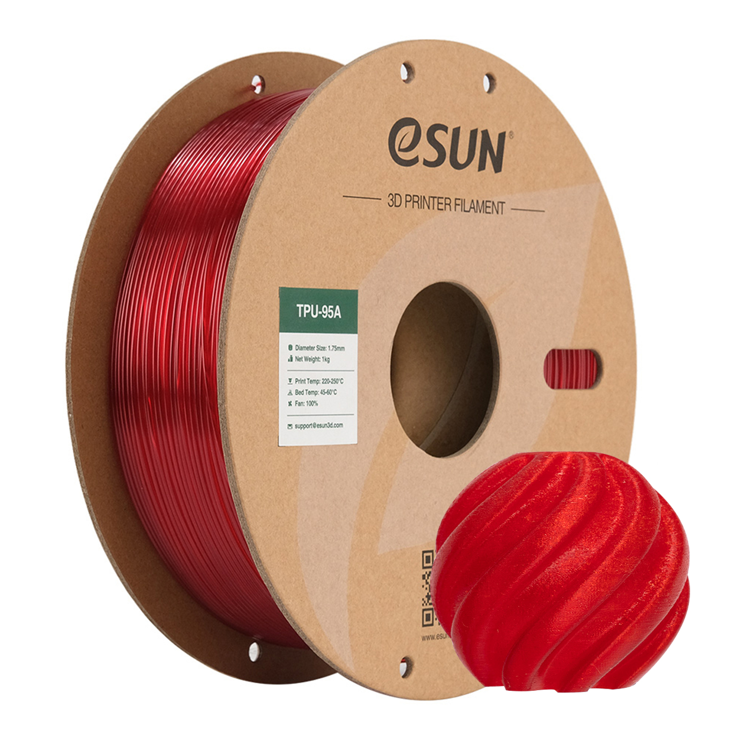 eSUN TPU-95A 1.75mm 3D Filament 1KG