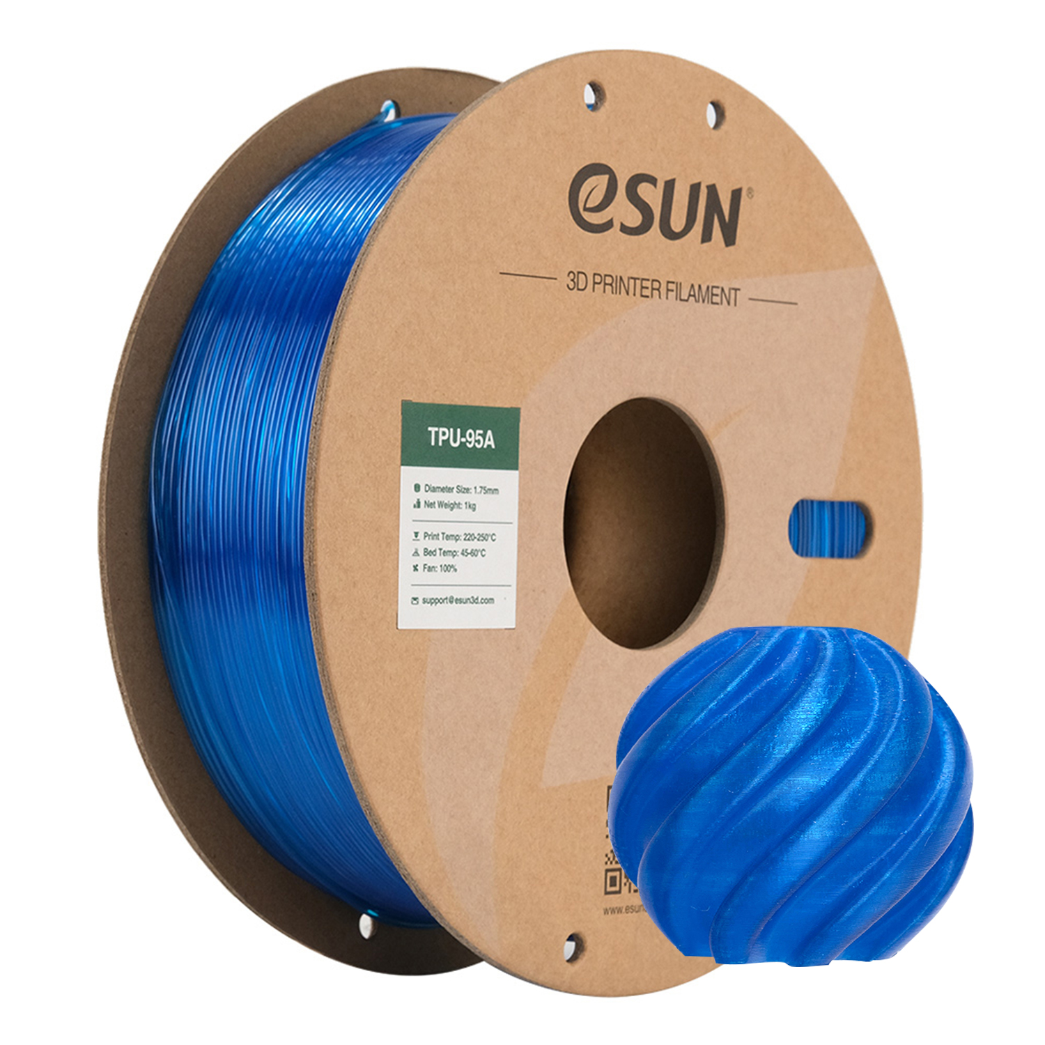 eSUN TPU-95A 1.75mm 3D Filament 1KG