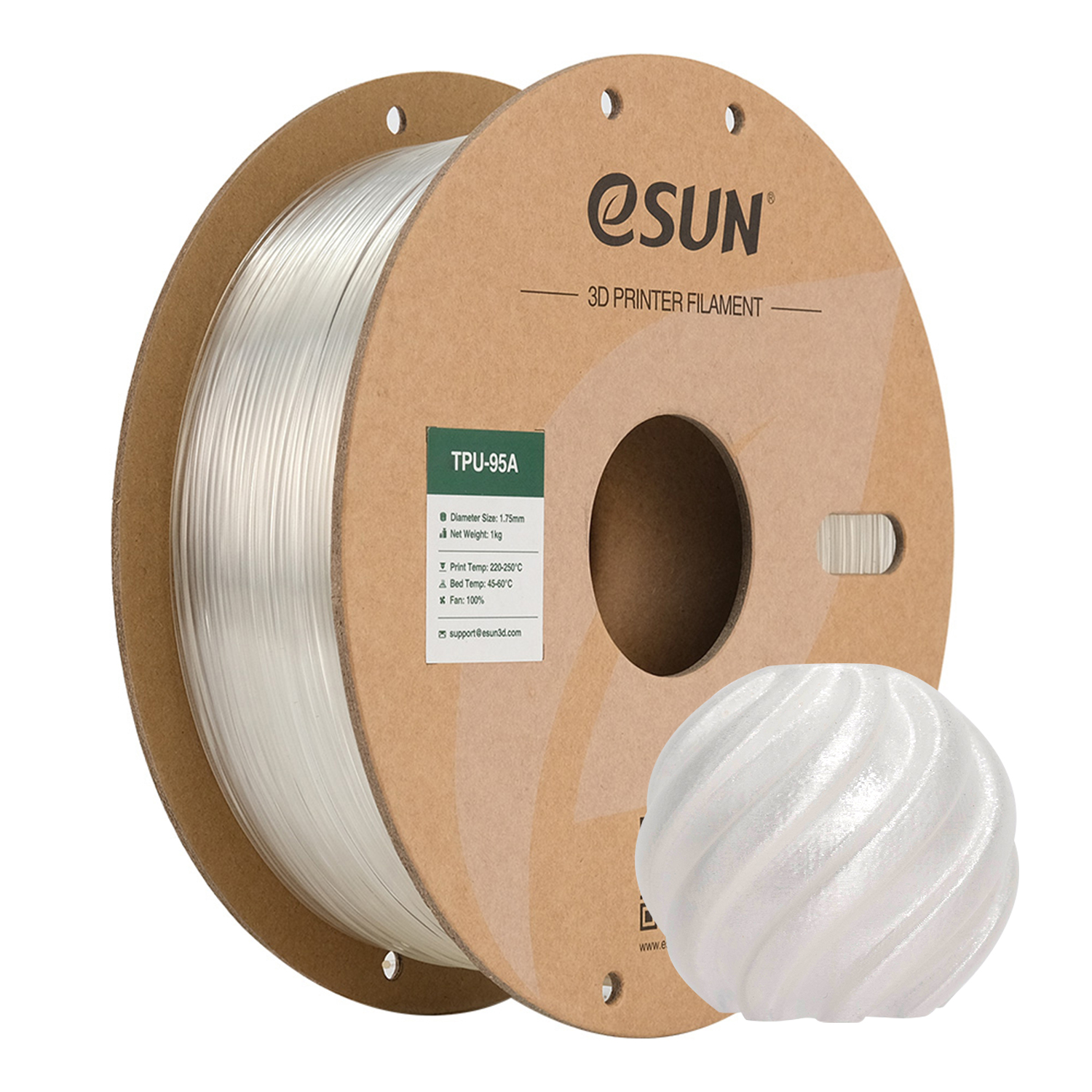 eSUN TPU-95A 1.75mm 3D Filament 1KG