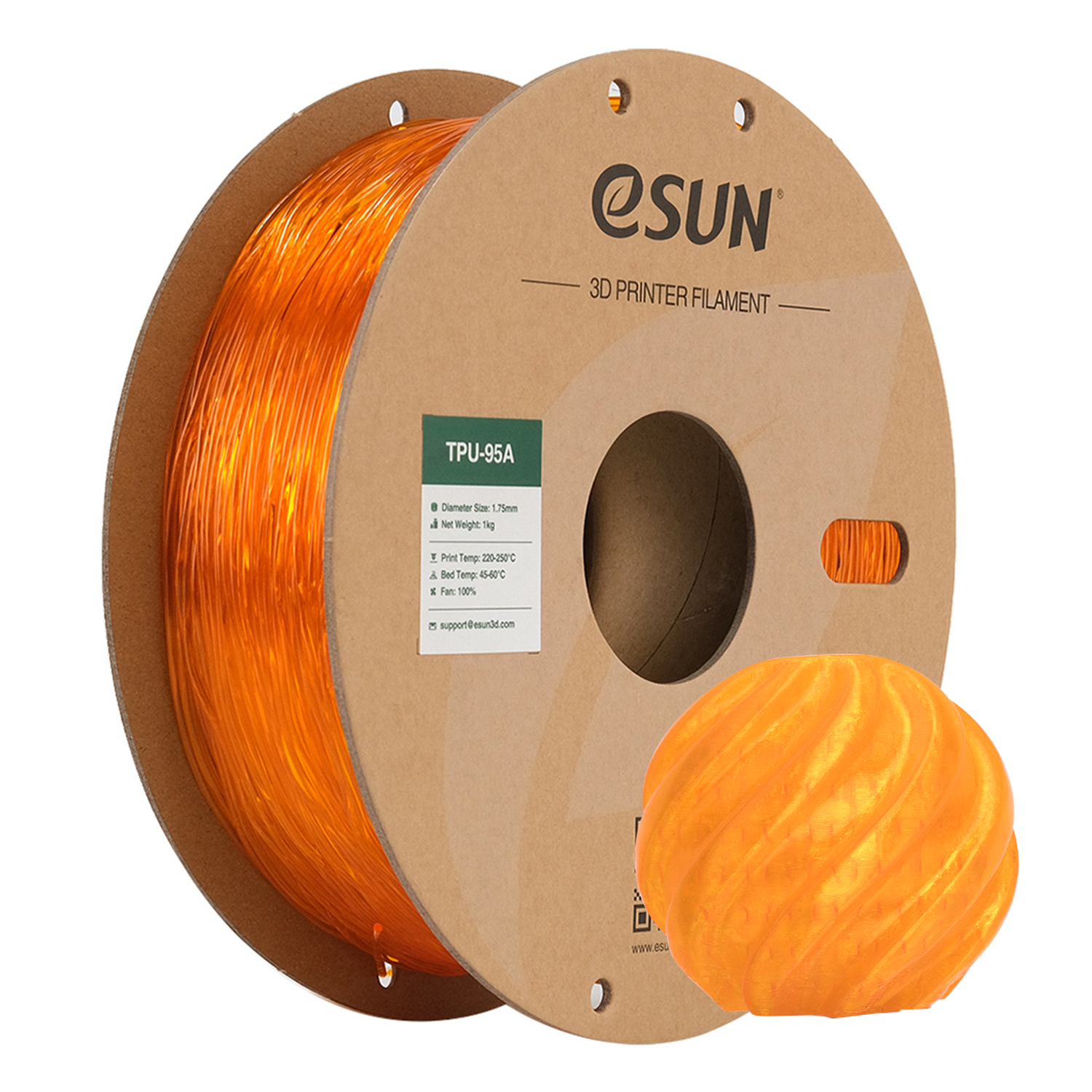 eSUN TPU-95A 1.75mm 3D Filament 1KG