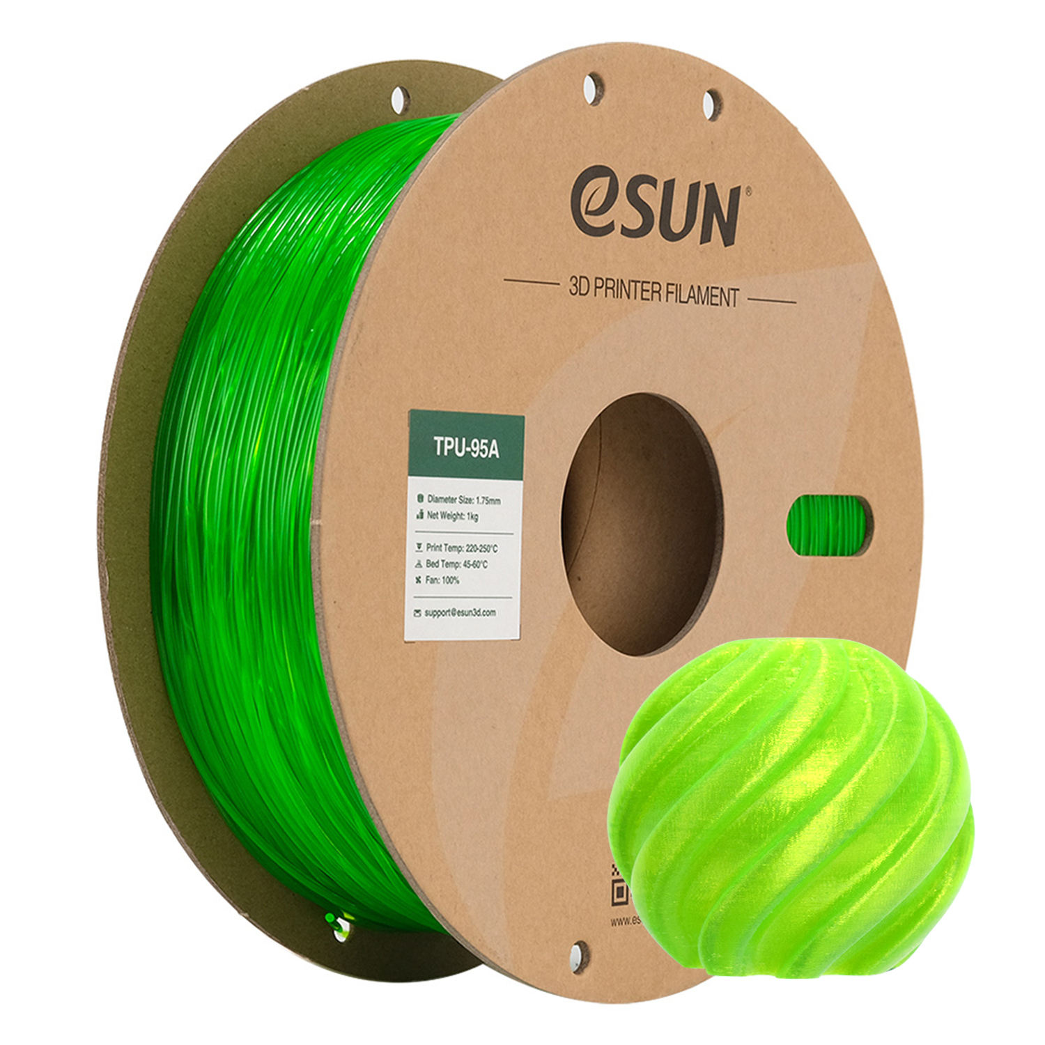 eSUN TPU-95A 1.75mm 3D Filament 1KG