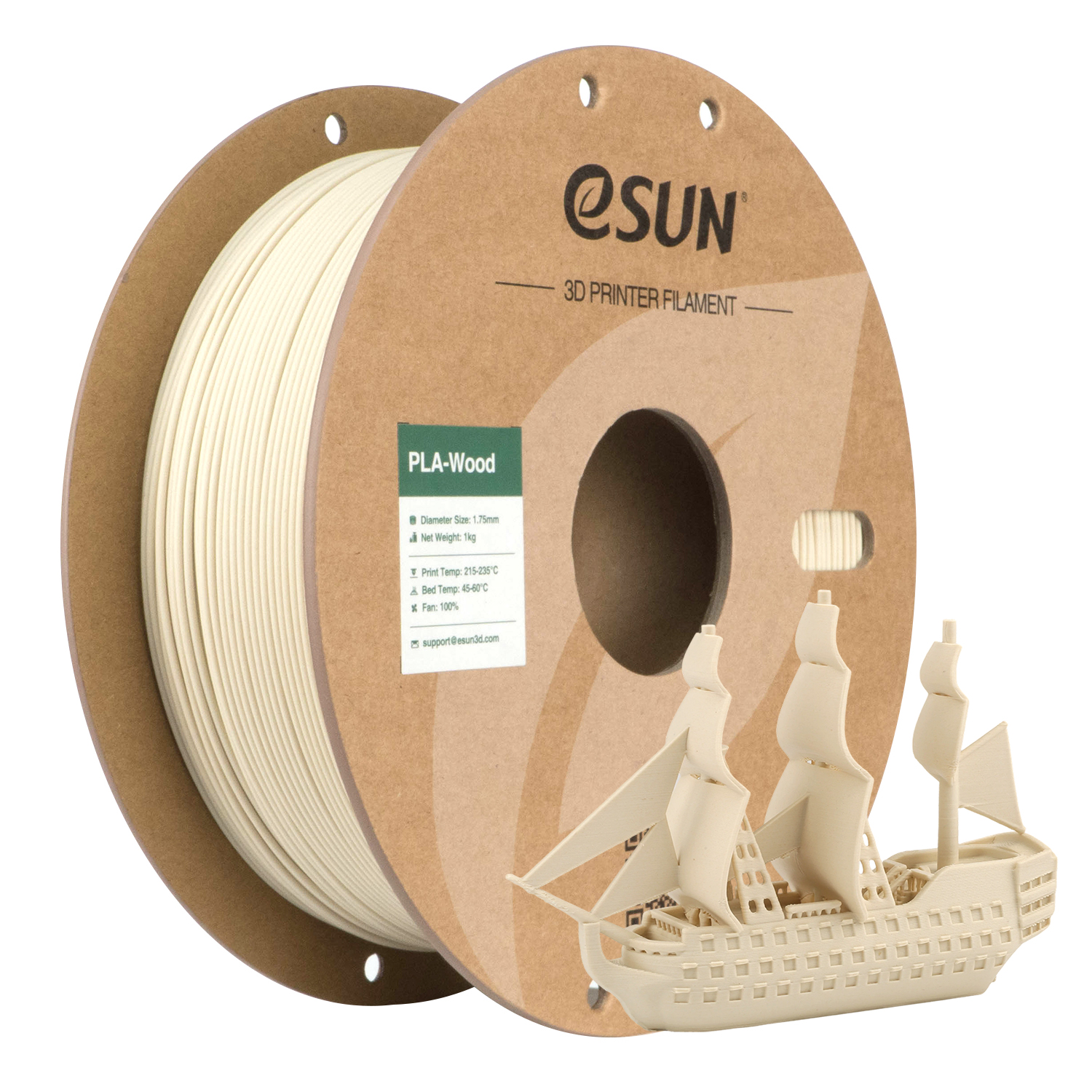 eSUN - Birch Wood Fill PLA - 1kg