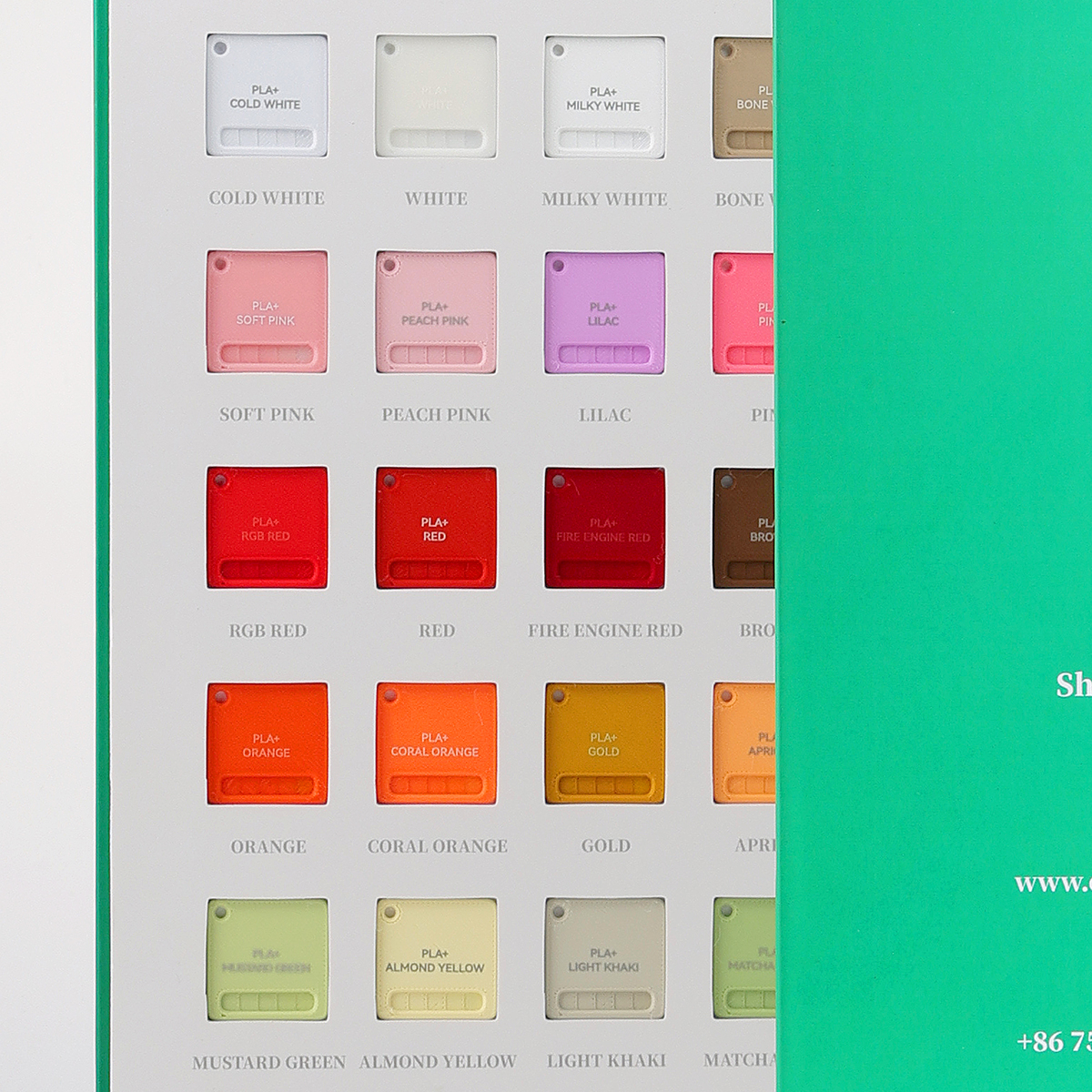 eSUN Filament Swatches Book