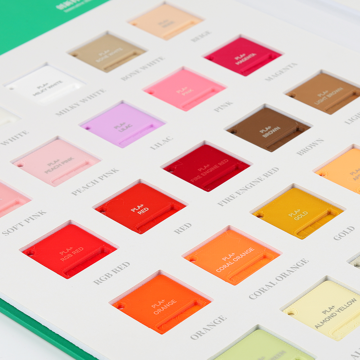 eSUN Filament Swatches Book