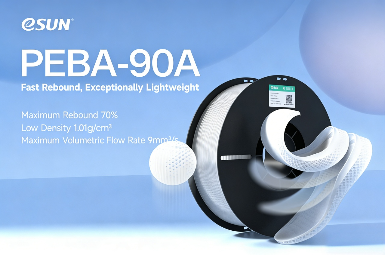 A Revolutionary Choice, Elastic Future — eSUN PEBA 3D Printing Materials Make a Grand Debut!