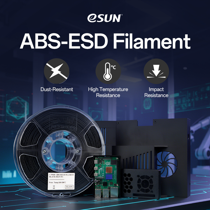 eSUN ABS-ESD 1.75mm 3D Filament 1KG