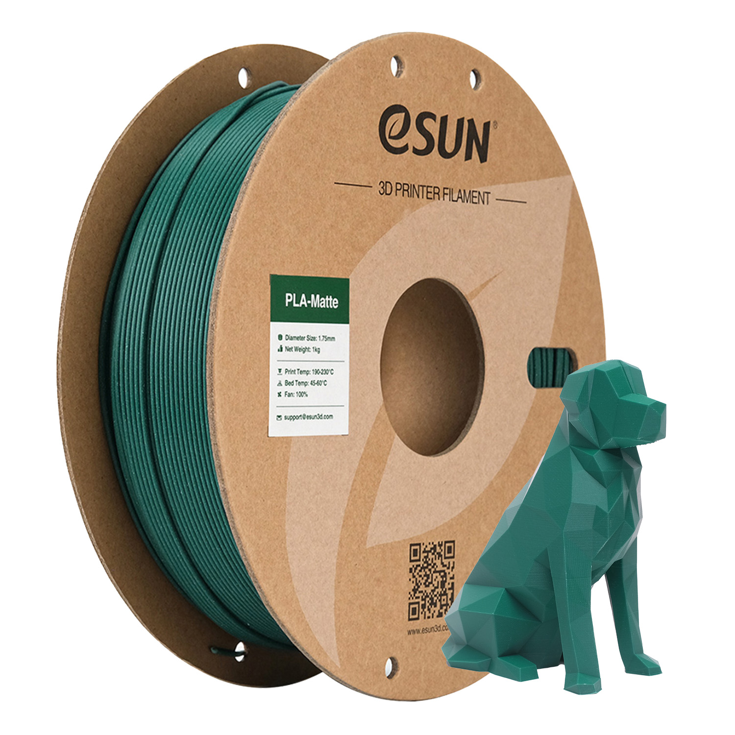 eSUN PLA-Matte 1.75mm 3D Filament 1KG