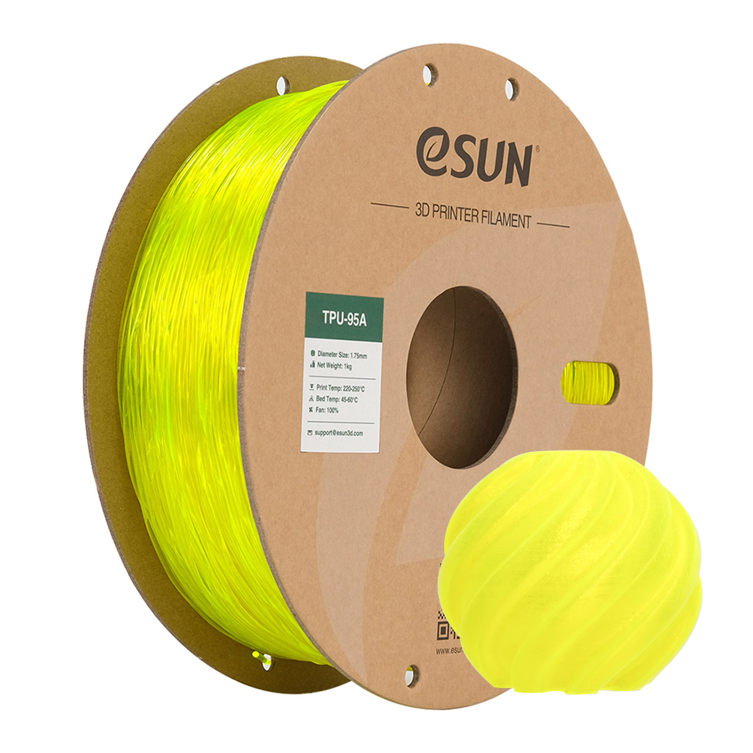 eSUN TPU-95A 1.75mm 3D Filament 1KG
