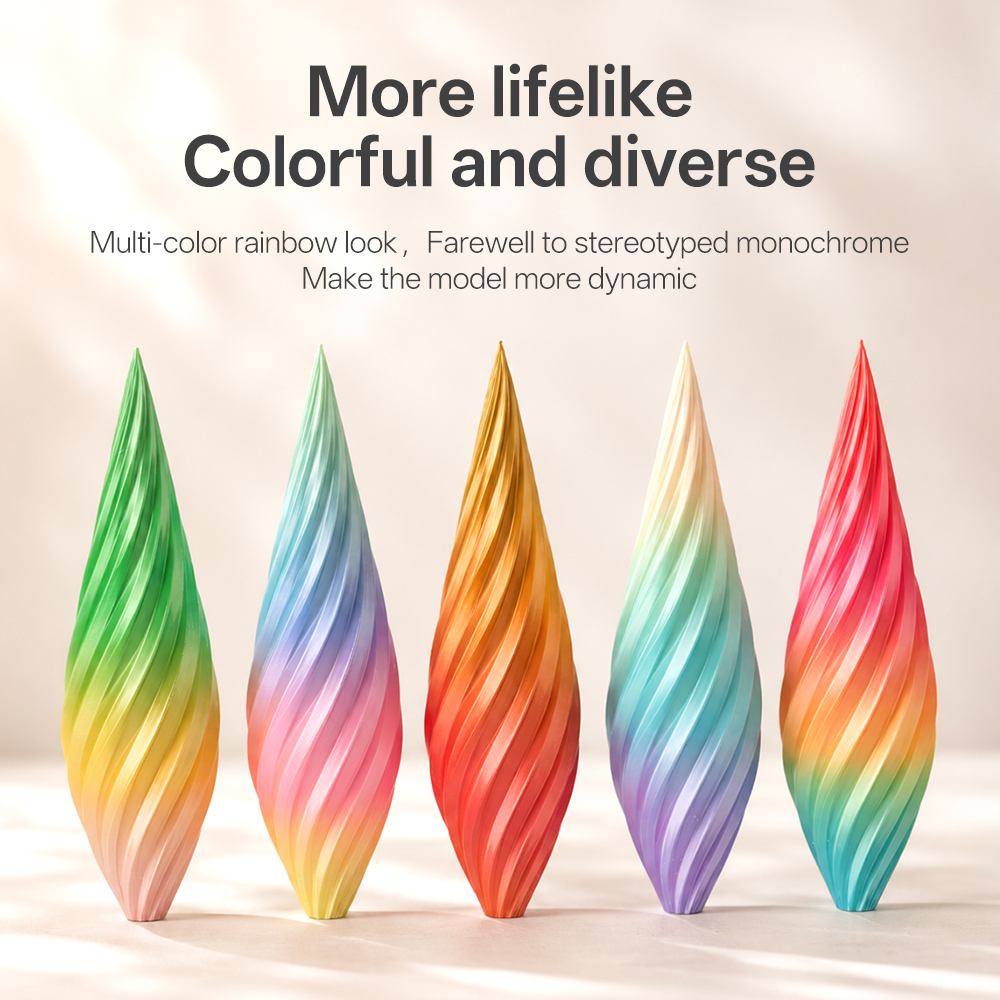 eSUN PLA-Silk Rainbow 1.75mm 3D Filament 1KG