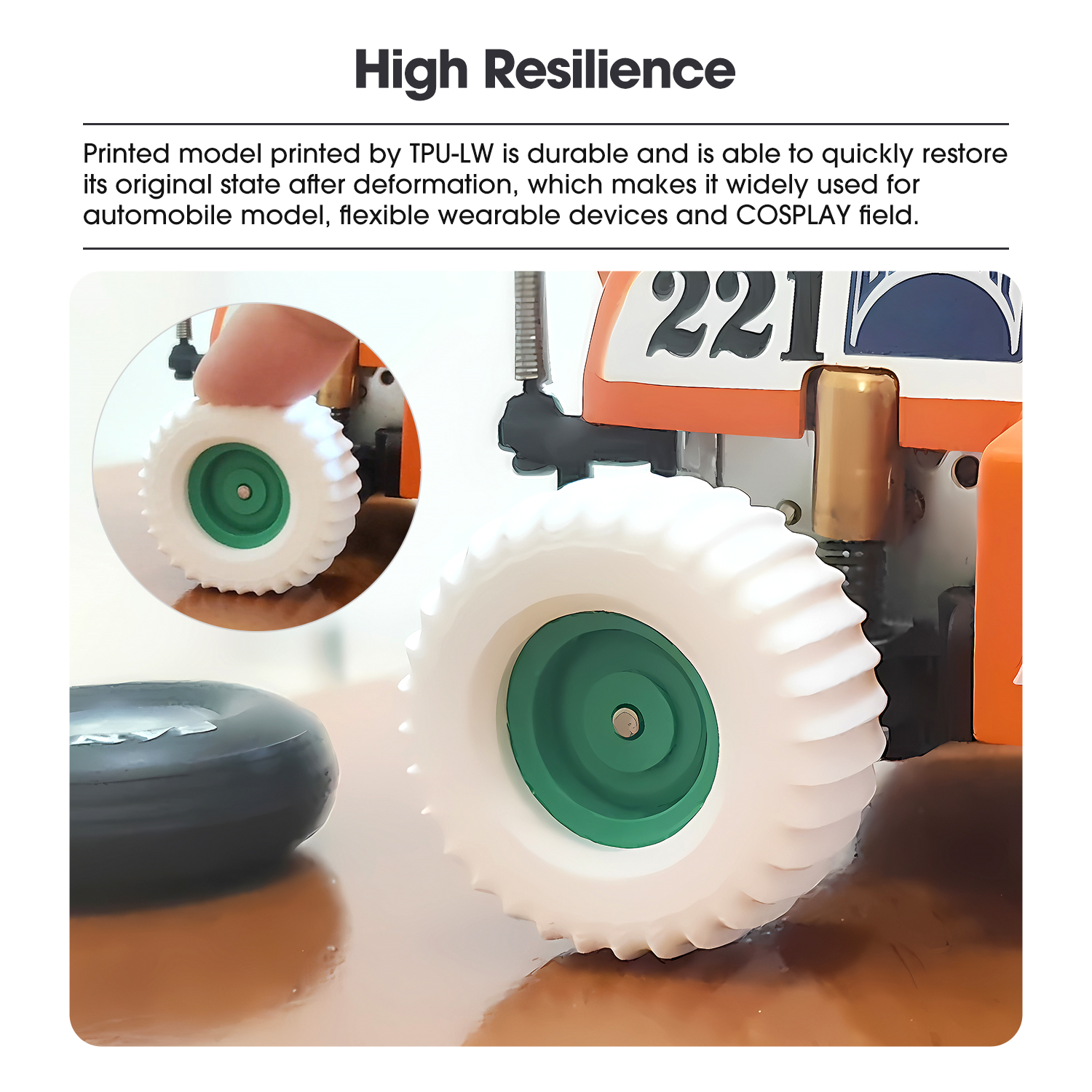 eSUN TPU-LW 1.75mm 3D Filament 1KG