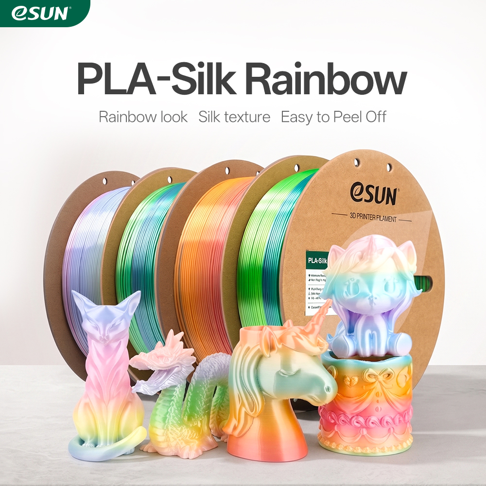 eSUN PLA-Silk Rainbow 1.75mm 3D Filament 1KG