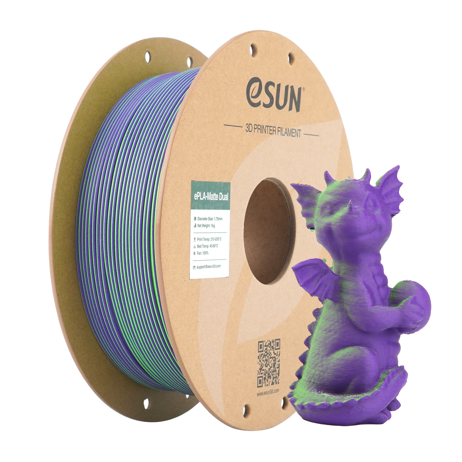 eSUN ePLA-Matte 1.75mm 3D Filament 1KG