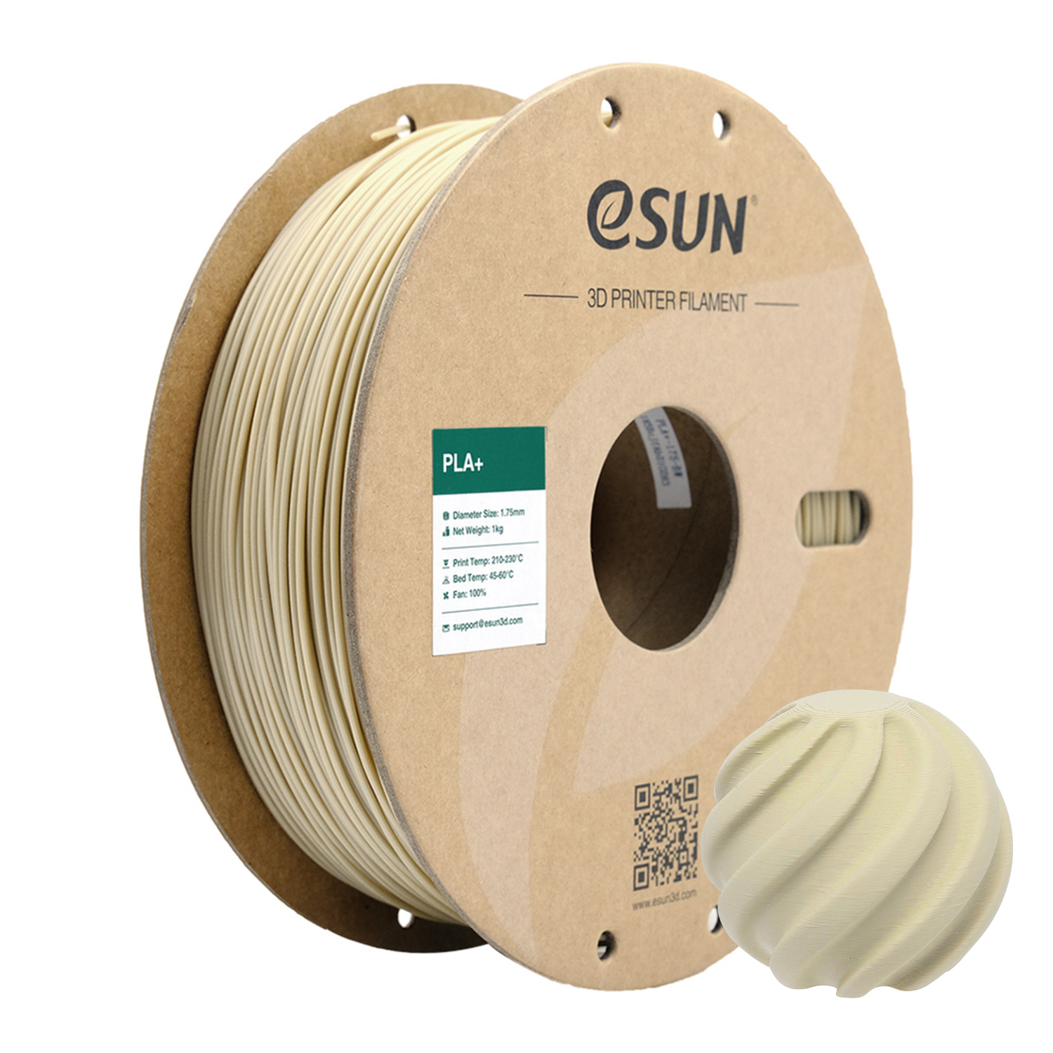 eSUN PLA+ 1.75mm 3D Filament 1KG