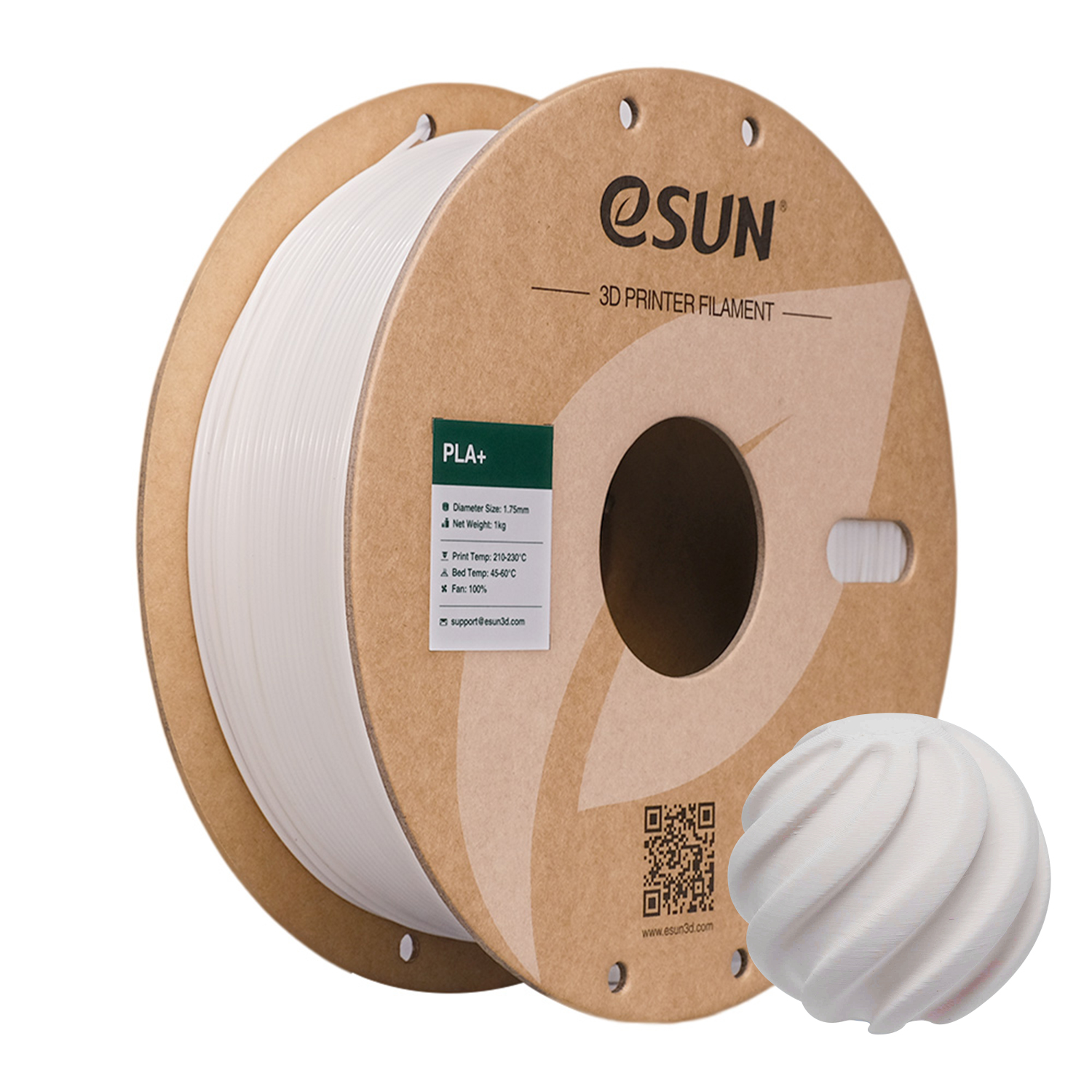 eSUN PLA+ 1.75mm 3D Filament 1KG