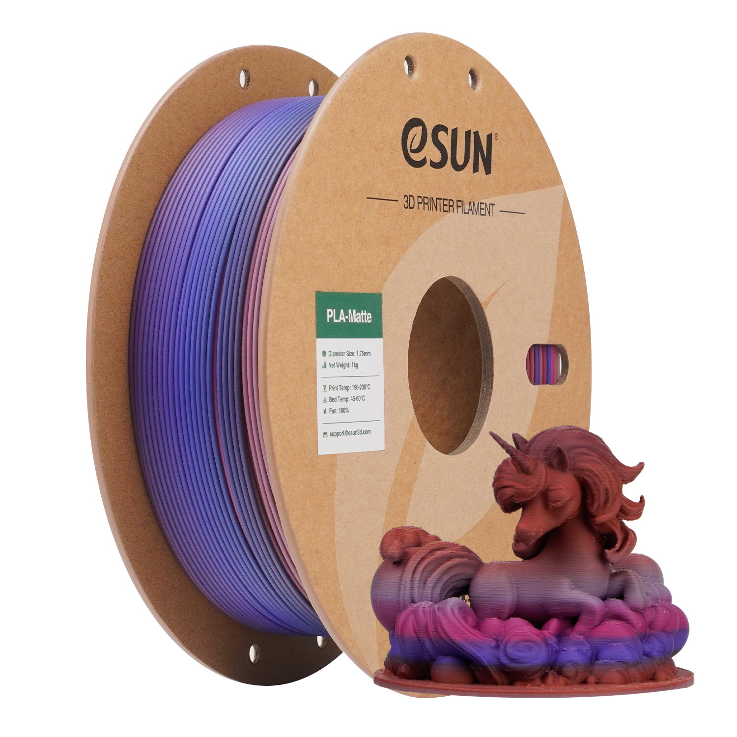 eSUN PLA-Matte 1.75mm 3D Filament 1KG