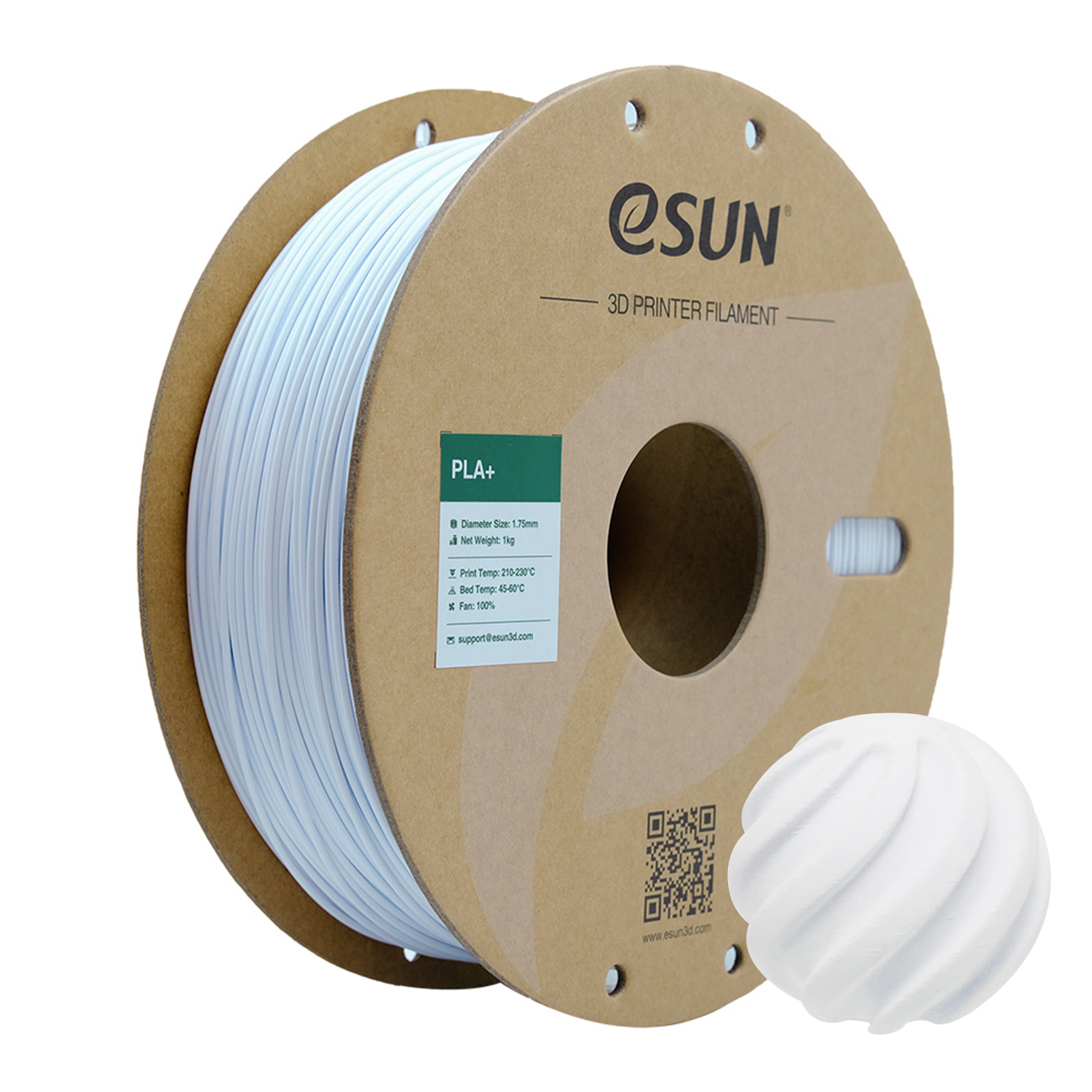 eSUN PLA+ 1.75mm 3D Filament 1KG