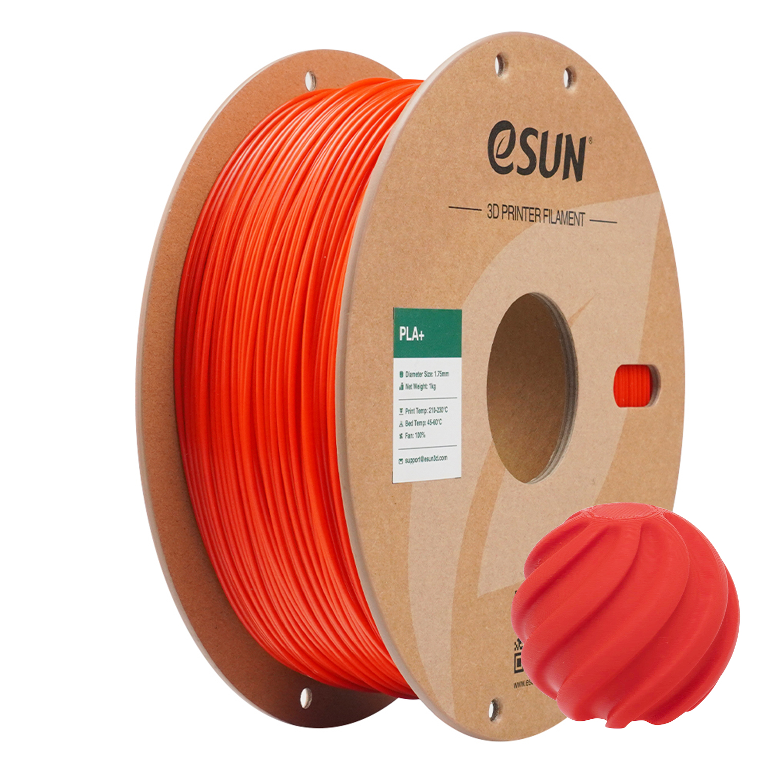 eSUN PLA+ 1.75mm 3D Filament 1KG