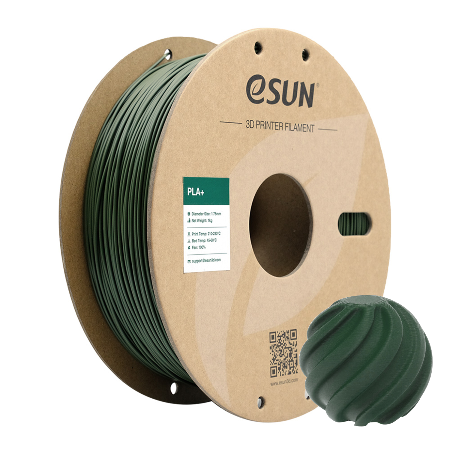 eSUN PLA+ 1.75mm 3D Filament 1KG