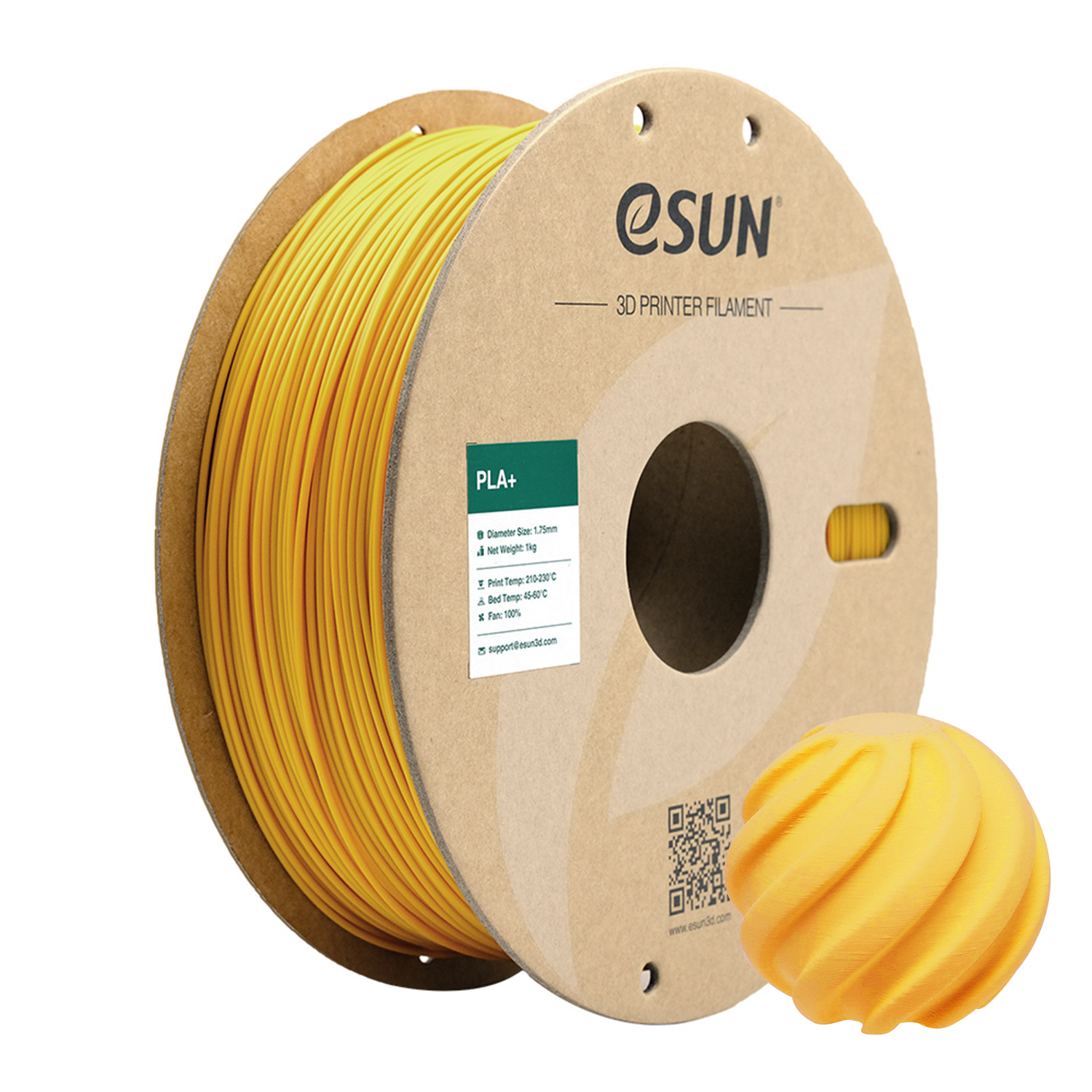 eSUN PLA+ 1.75mm 3D Filament 1KG