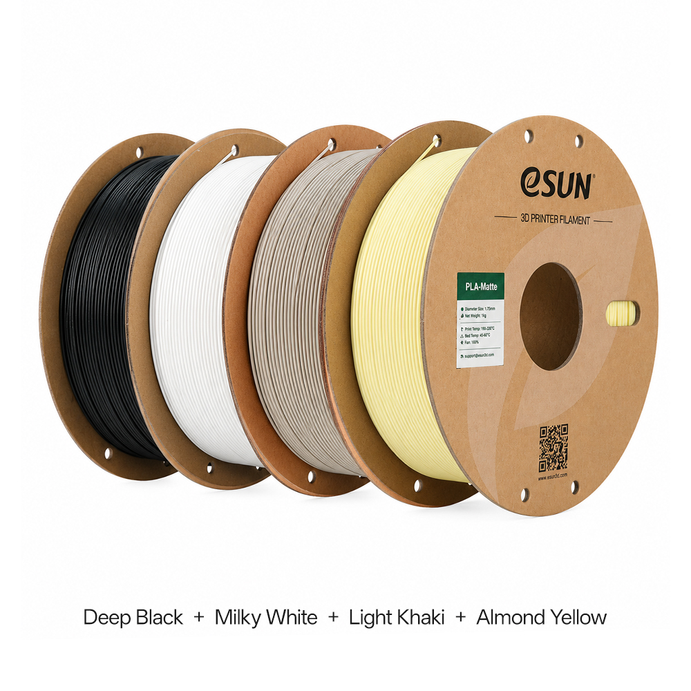 Deep Black+Milky White+Light Khaki+Almond Yellow