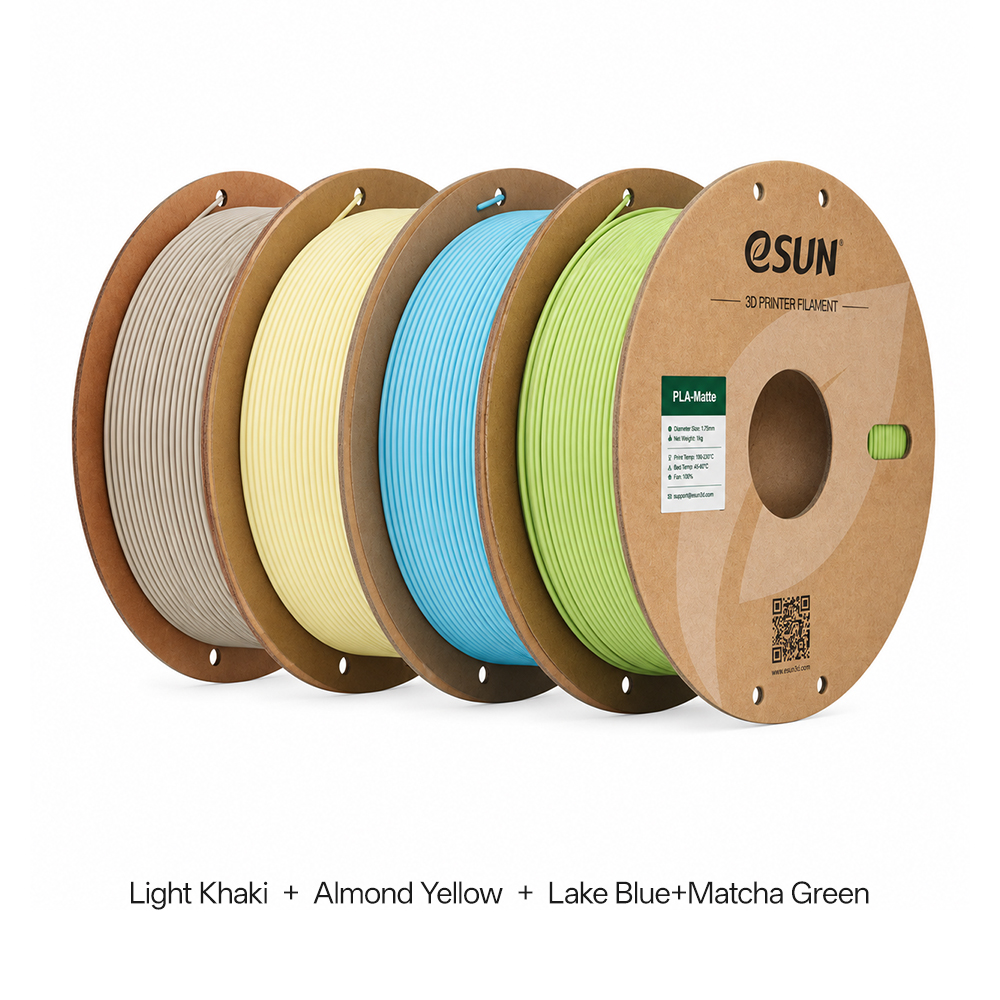 Light Khaki+Almond Yellow+Lake Blue+Matcha Green