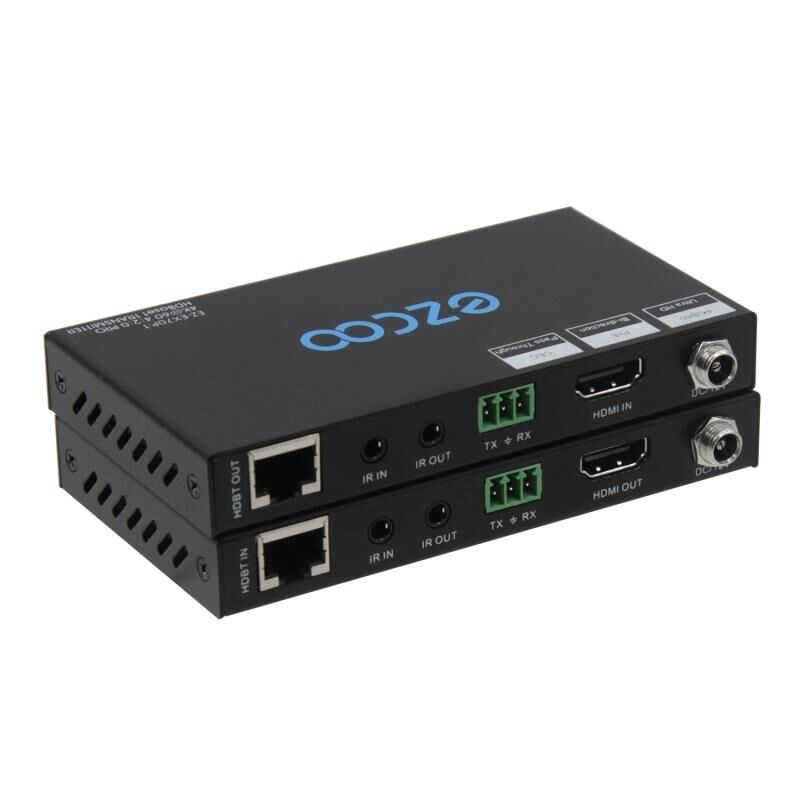 4K60 HDMI Extender, HDBaseT extender RS232+IR+POE pass through,