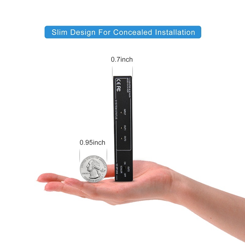 4K60 HDMI Splitter 1 IN 2 OUT,Dolby Vision , Scaling out, Optical Audio Breakout, CEC on out1
